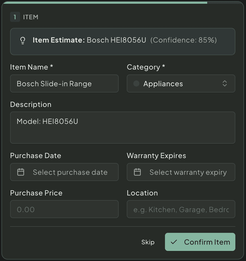 Item verification
